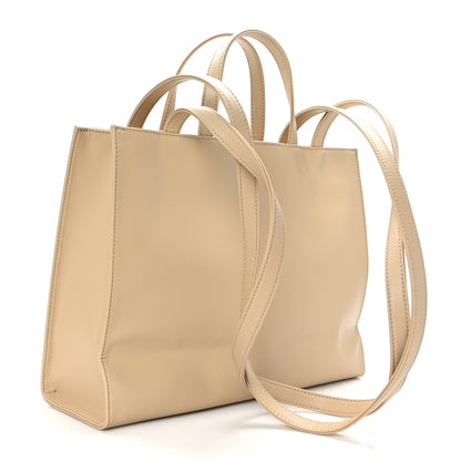 Telfar Vegan Leather Medium Shopping Bag Cream 3 of 8