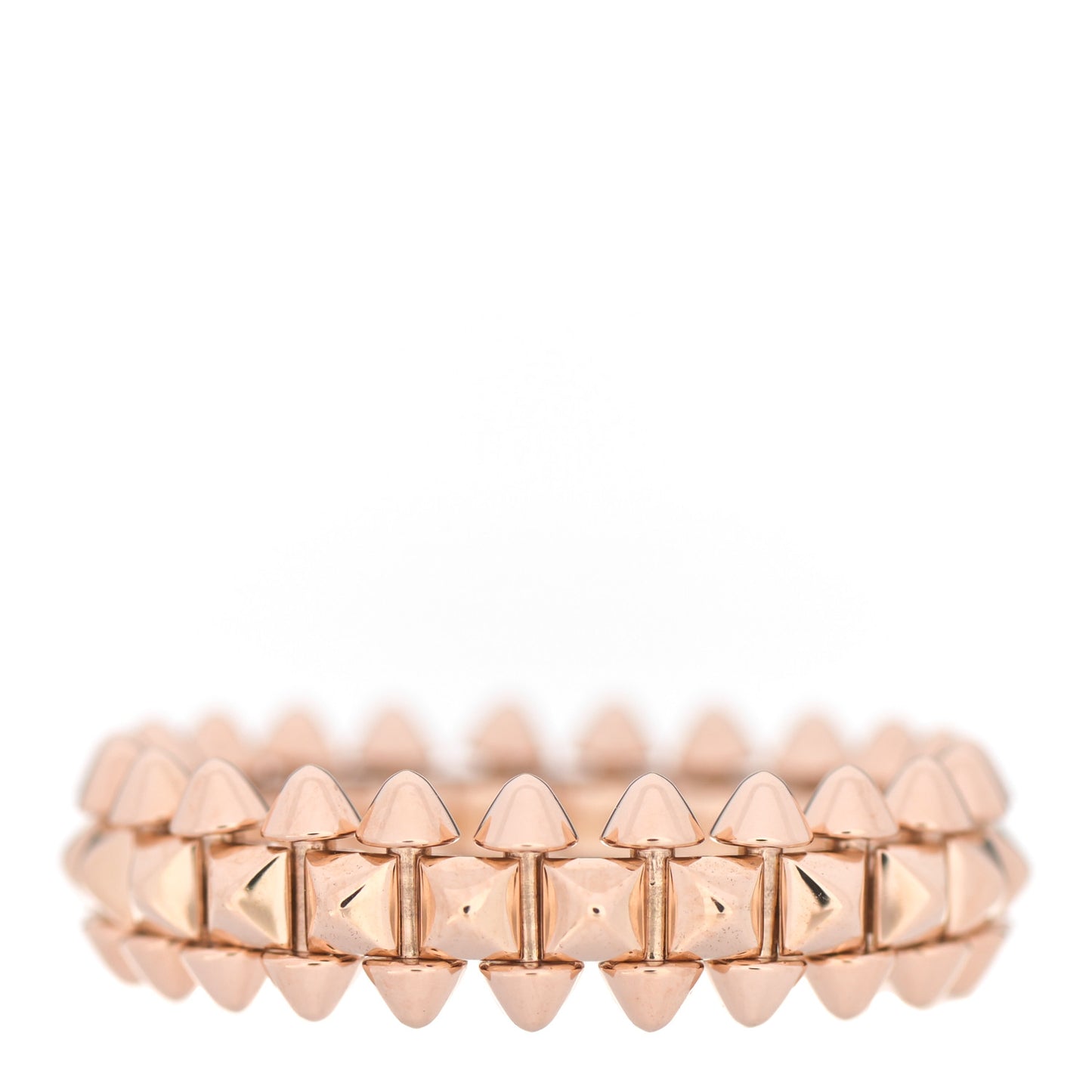 18K Pink Gold SM Clash De Cartier Ring 56 7.5