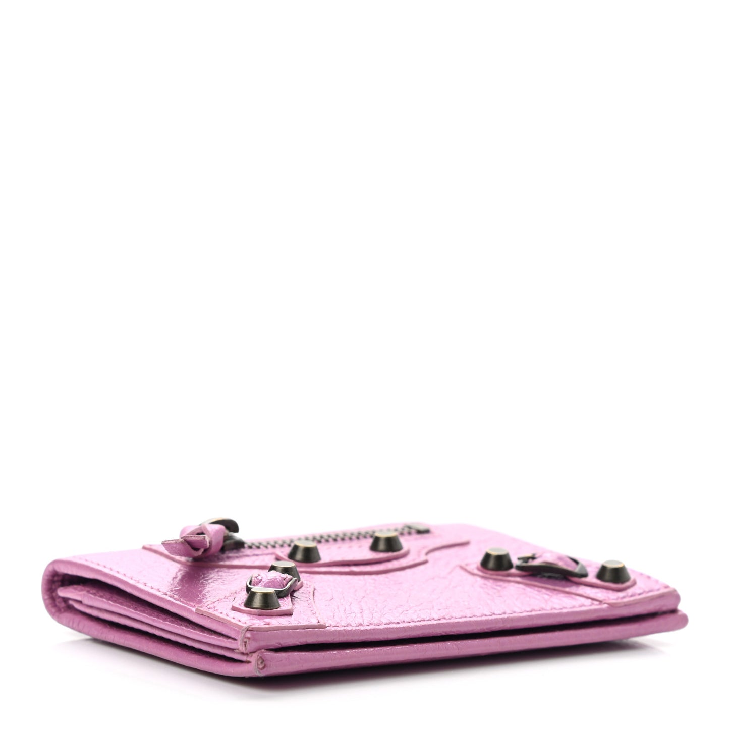 Agneau Classic Hardware Card Case Rose Berlingot