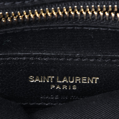 Saint Laurent Calfskin Y Quilted Monogram Medium Loulou Chain Satchel Black 6 of 10