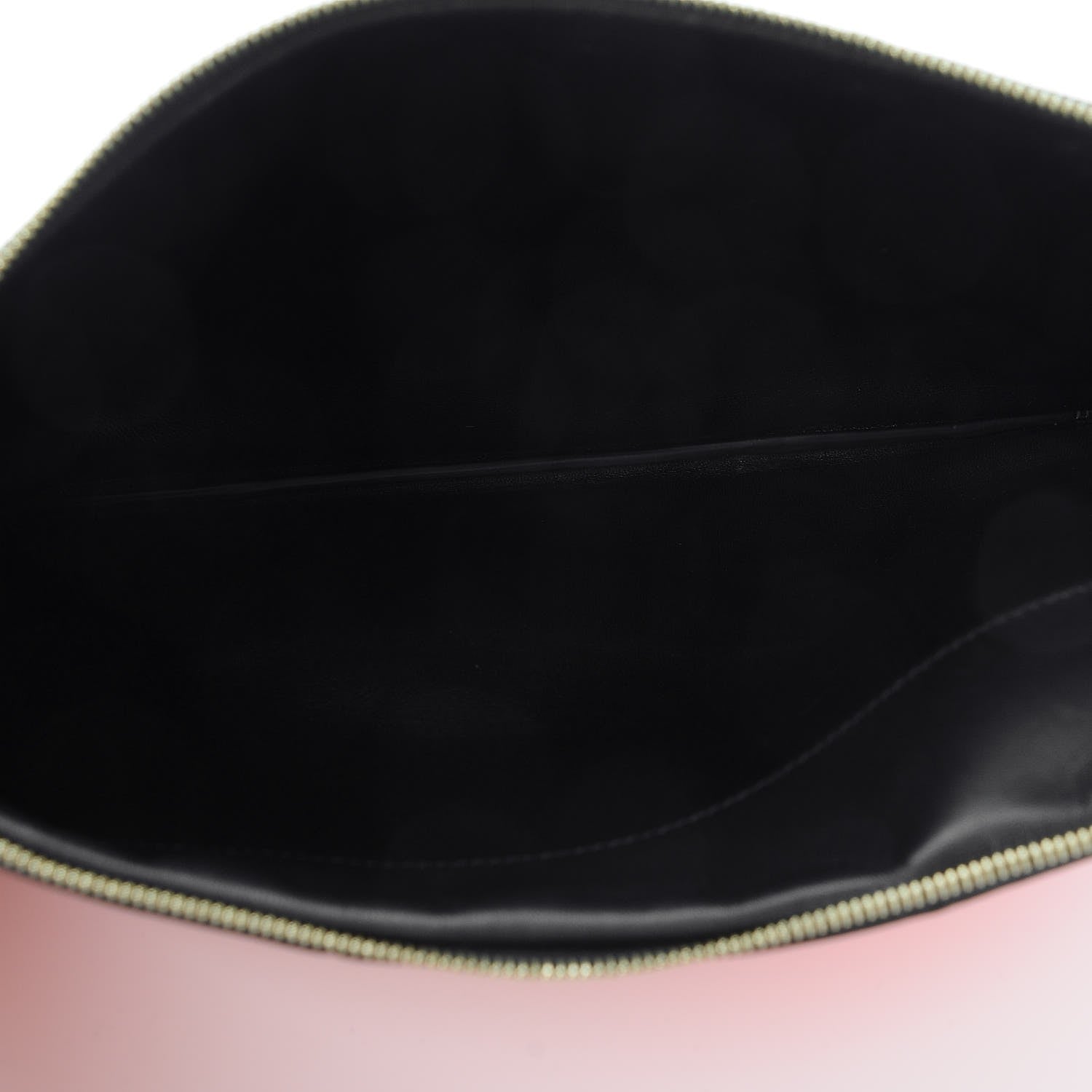 Celine Lambskin Bi-Color Coeur iPad Clutch Flamingo Black 5 of 7
