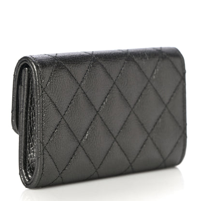 Chanel Metallic Calfskin Quilted Reissue Flap Card Holder Grey 3 of 12
