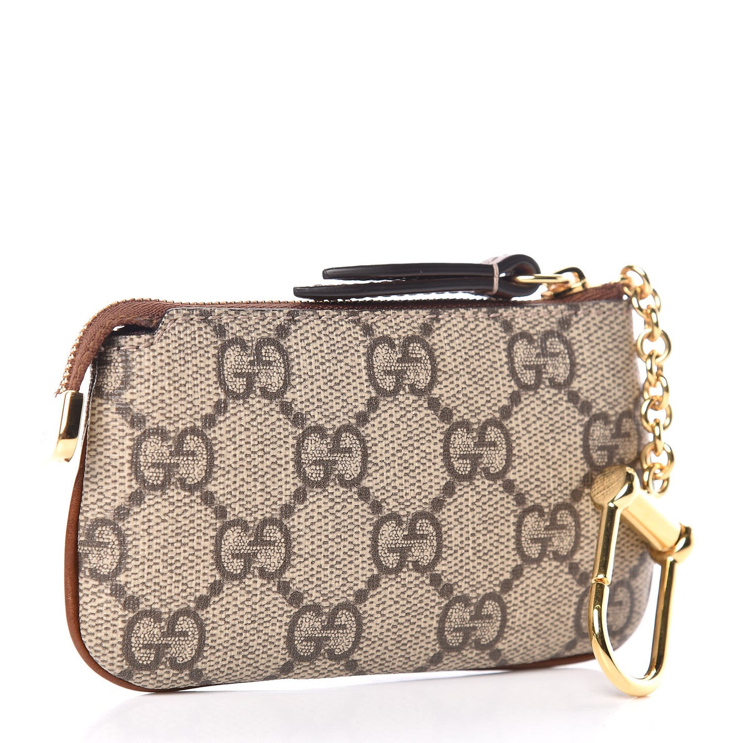 GG Supreme Monogram Key Case Brown