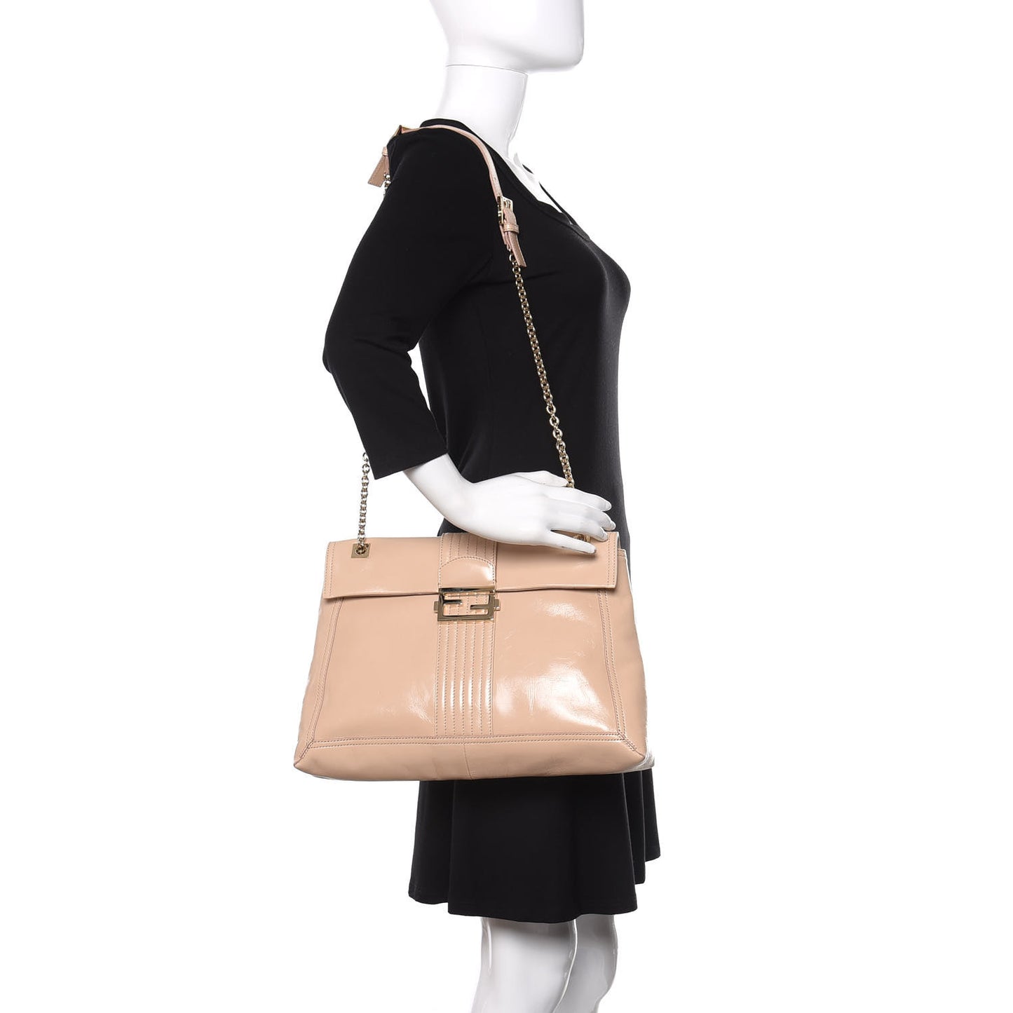 Vitello Acqua Maxi Baguette Shoulder Bag Makeup