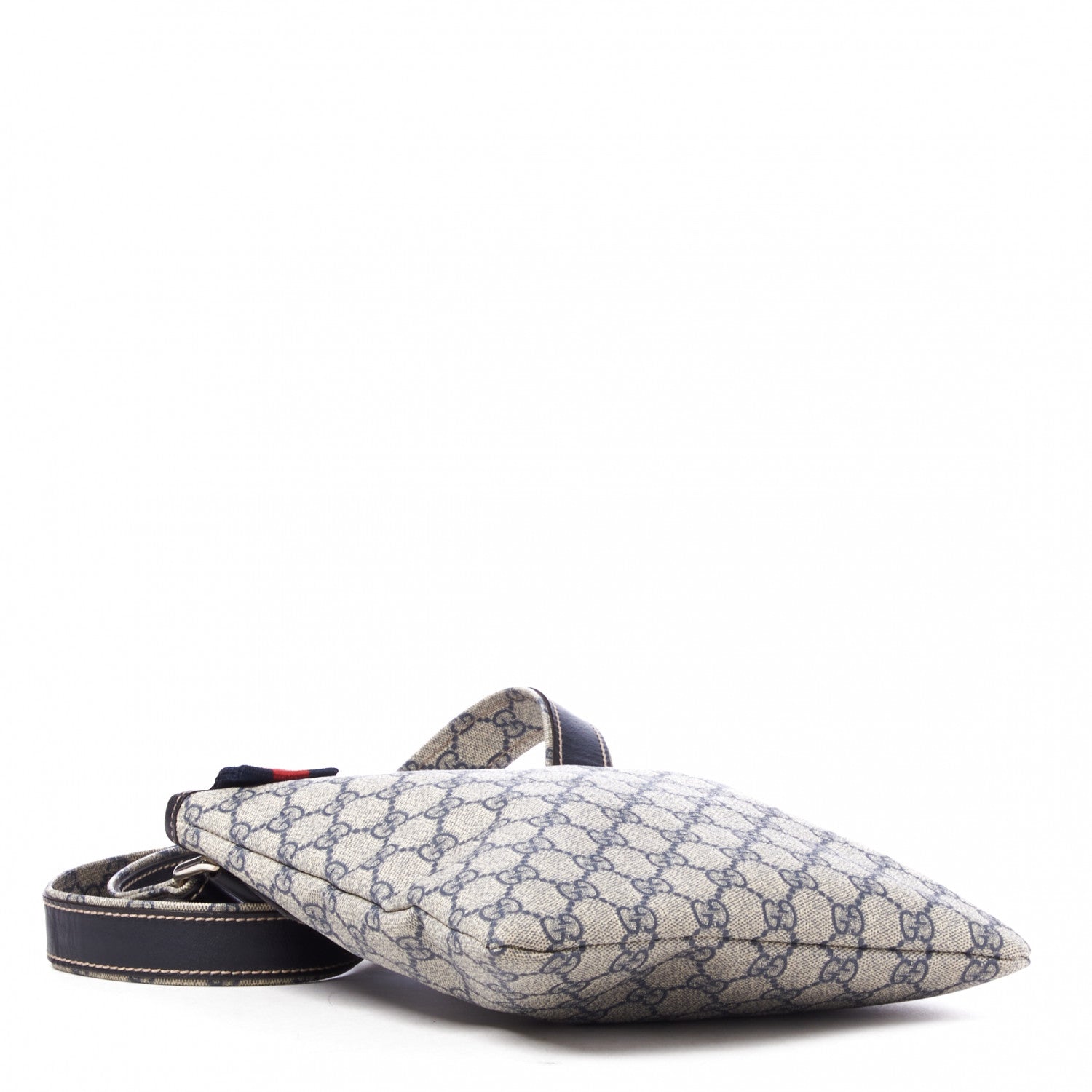 Gucci GG Plus Monogram Signature Web Loop Messenger Blue 3 of 7