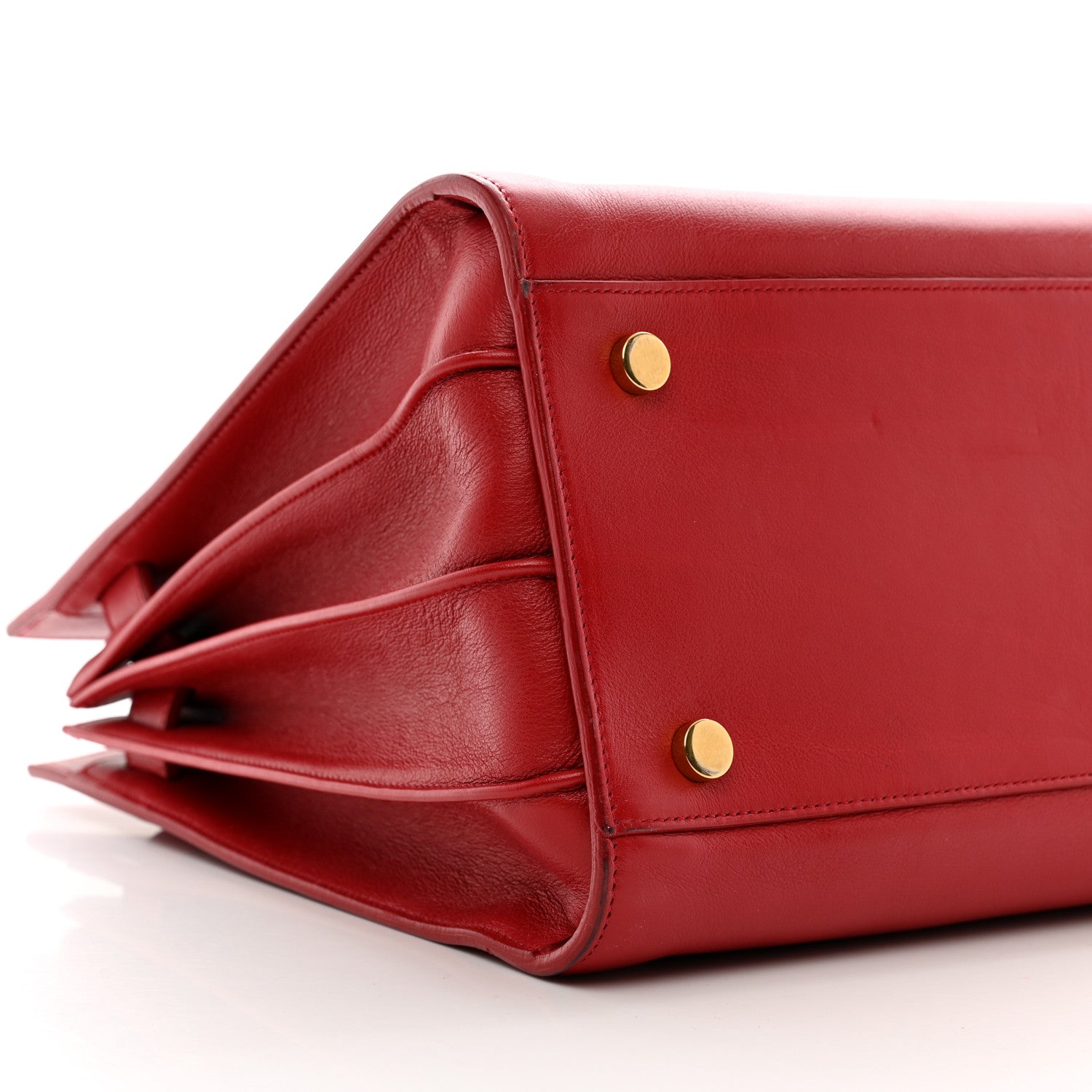 Saint Laurent Calfskin Small Sac De Jour Lipstick Red 9 of 12