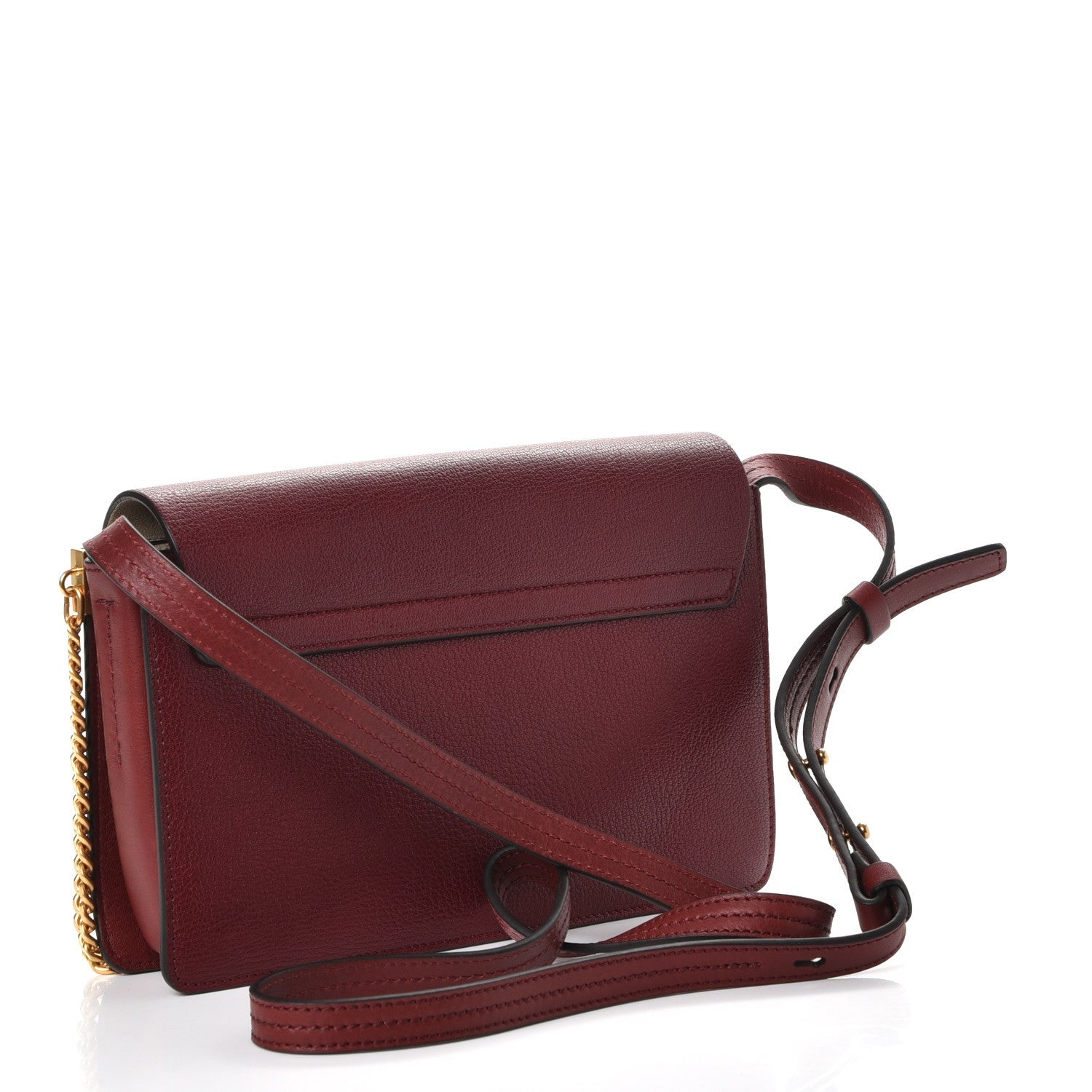 Chloe Goatskin Small Faye Shoulder Bag Sienna Red 3 of 7