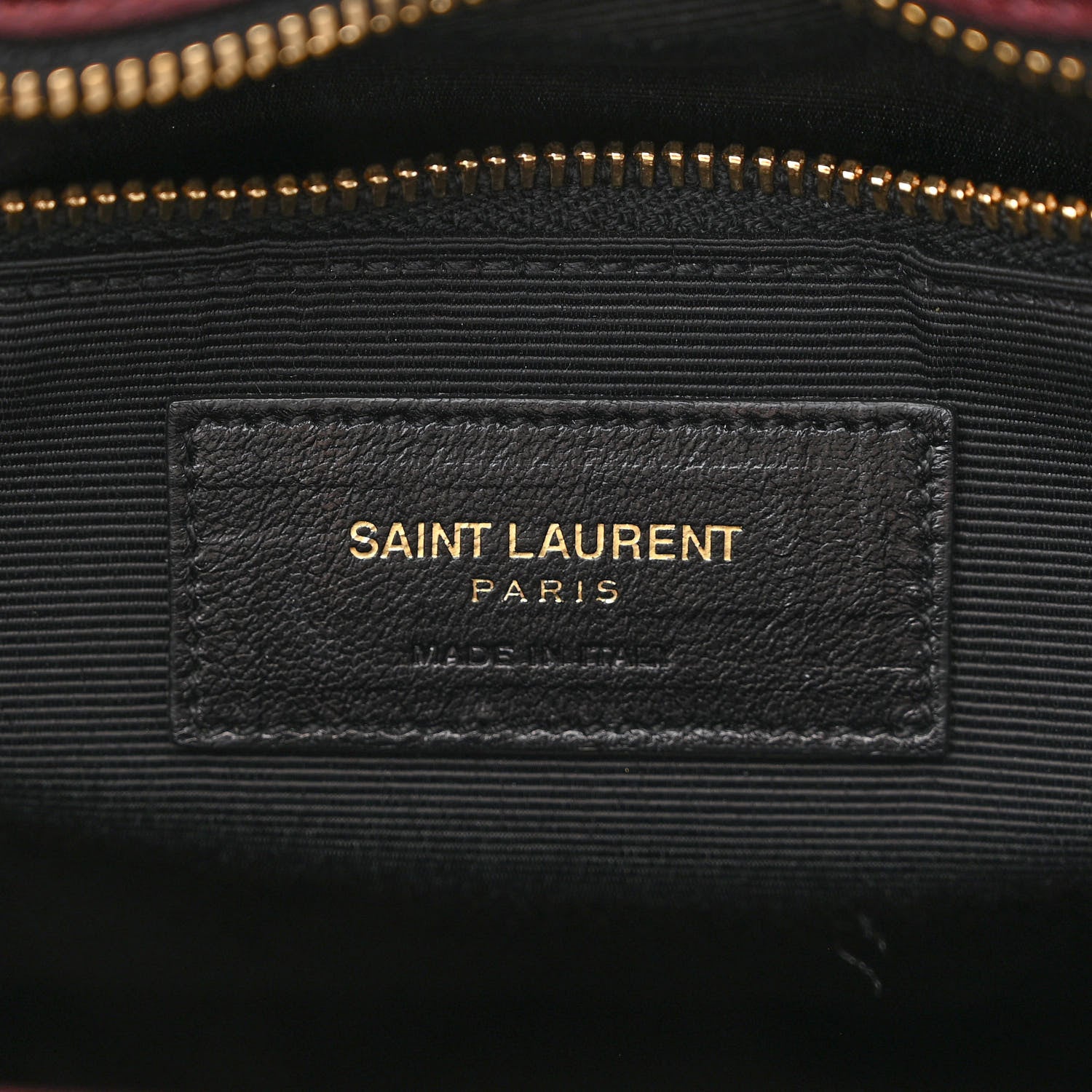 Saint Laurent Grain De Poudre Matelasse Chevron Large Monogram Shopping Bag Amarena 6 of 13