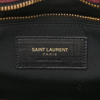 Saint Laurent Grain De Poudre Matelasse Chevron Large Monogram Shopping Bag Amarena 6 of 13