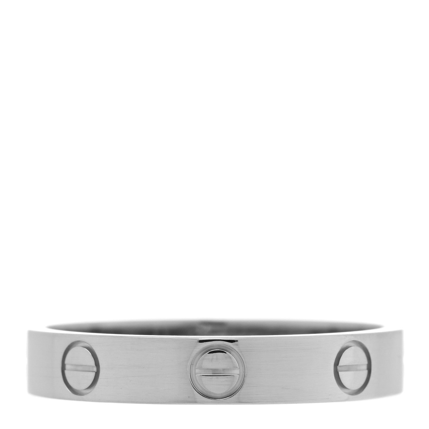 Cartier 18K White Gold 3.5mm LOVE Wedding Band Ring 57 8 1 of 6