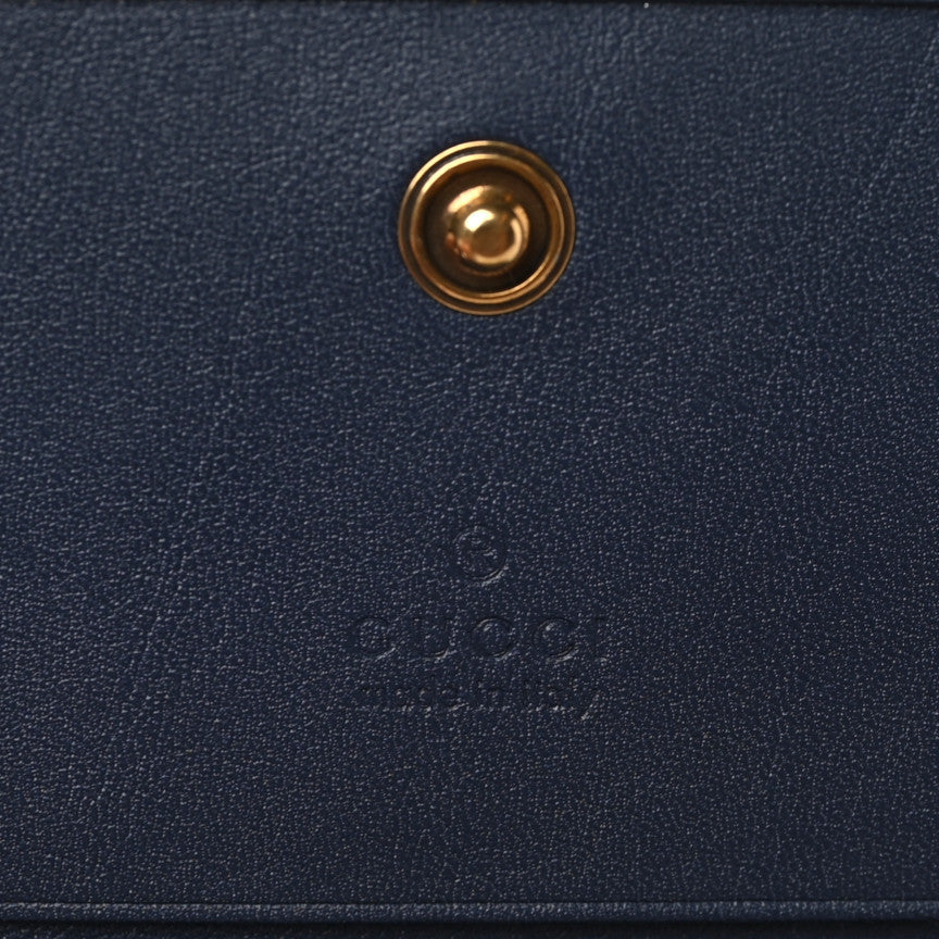 Canvas Flora Floral Trapuntata Zumi Card Case Wallet Great White Multicolor Blue Agata