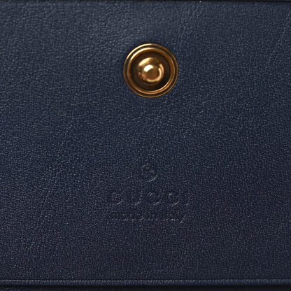 Gucci Canvas Flora Floral Trapuntata Zumi Card Case Wallet Great White Multicolor Blue Agata 6 of 7