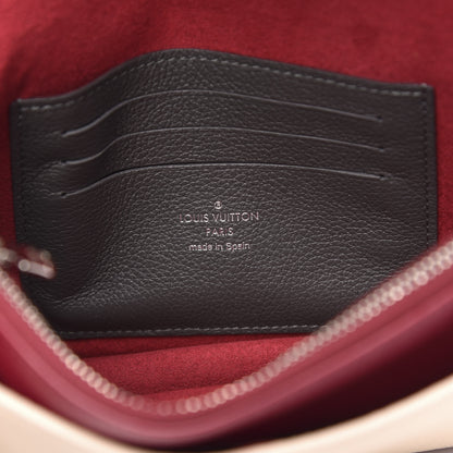 Louis Vuitton Calfskin My Lockme Chain Pochette Lie De Vin Etain Creme 6 of 9