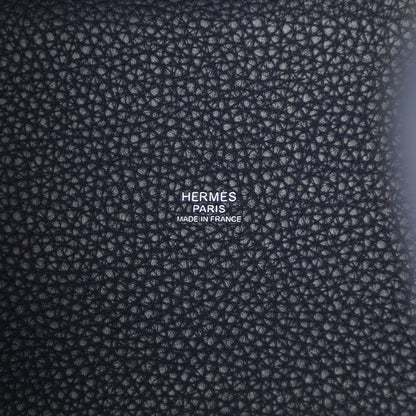 Hermes Taurillon Clemence Eclat Picotin Lock 18 PM Bleu Nuit Bleu Zellige 6 of 11