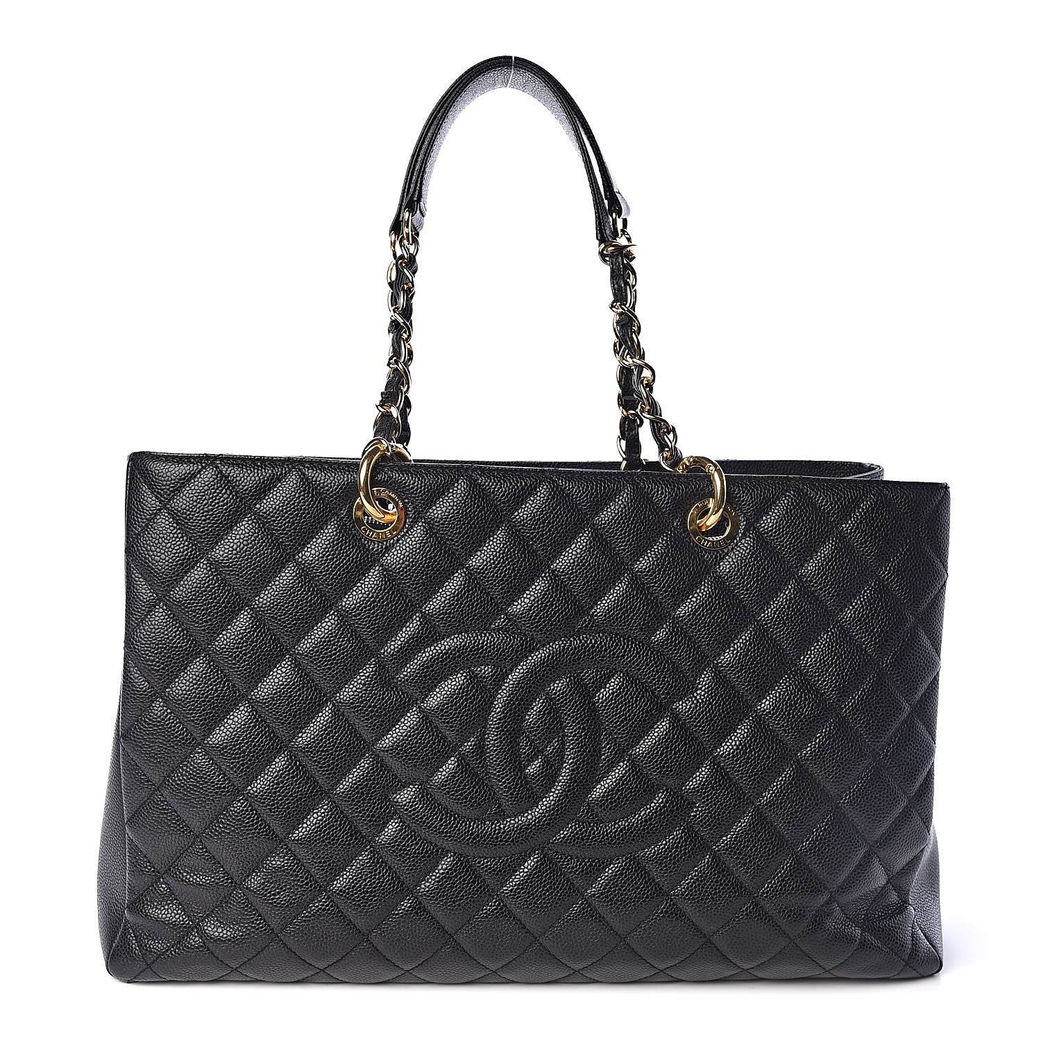 Chanel Caviar Quilted XL Grand Shopping Tote GST Black 1 of 12