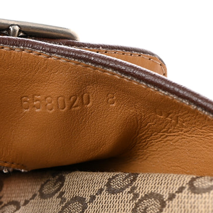 Gucci GG Monogram Lavaredo Eco Fabric Mens Slide Sandals With Straps 8 Beige Ebony Light Brown 7 of 9