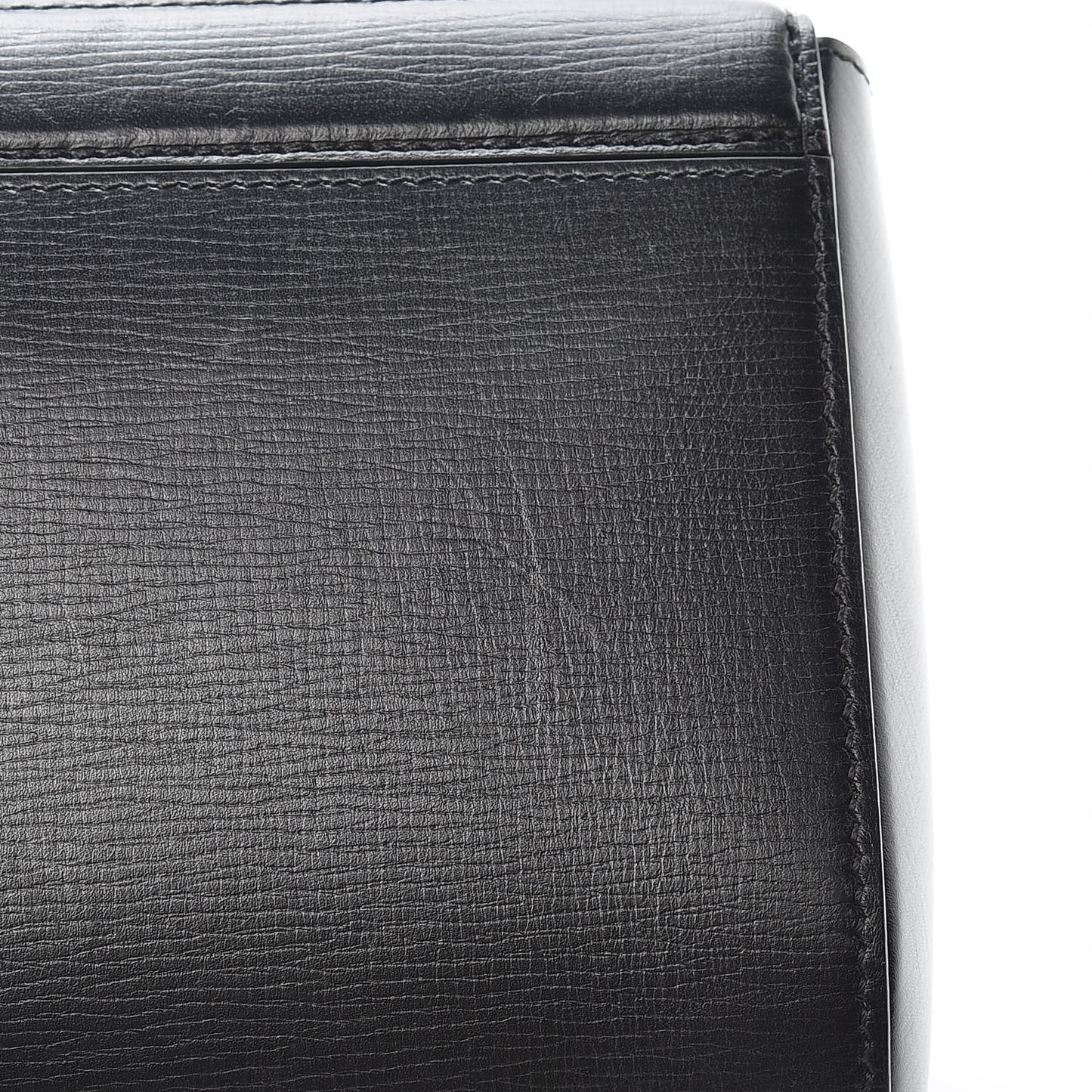 Textured Calfskin Mini Pandora Box Chain Crossbody Bag Black