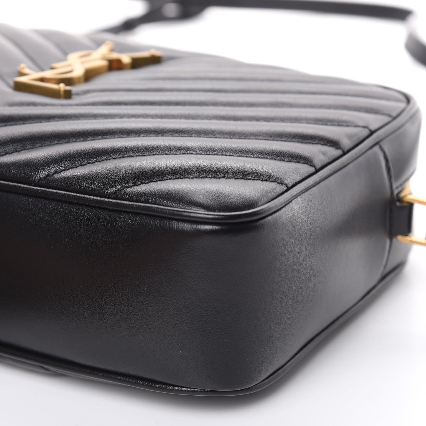Calfskin Matelasse Monogram Lou Camera Bag Black