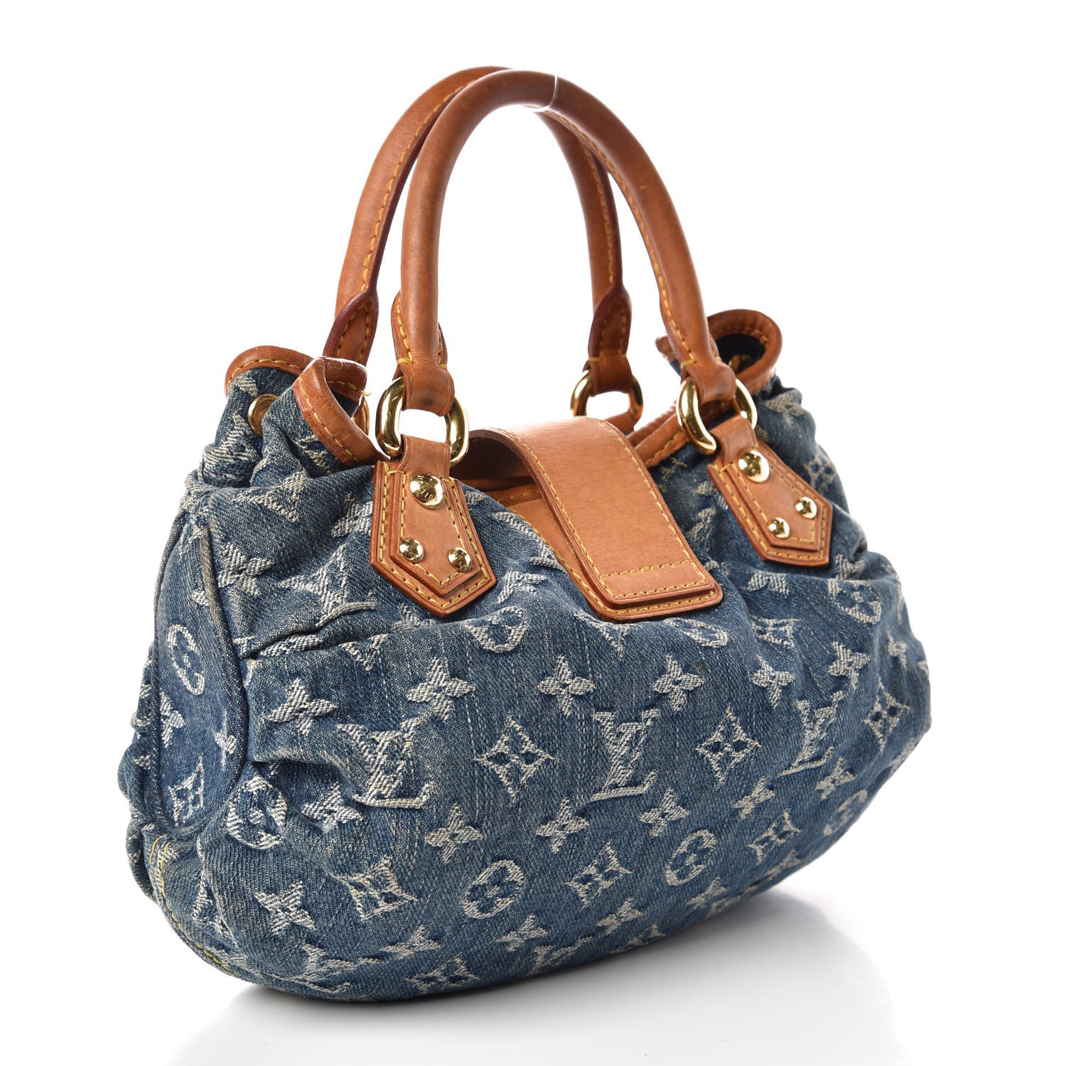 Louis Vuitton Monogram Denim Pleaty Blue 3 of 14