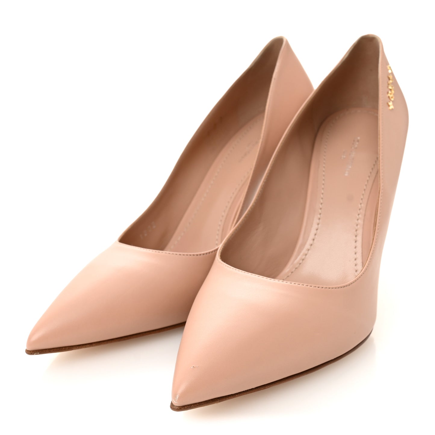 Calfskin Signature Pumps 40 Nude Pink