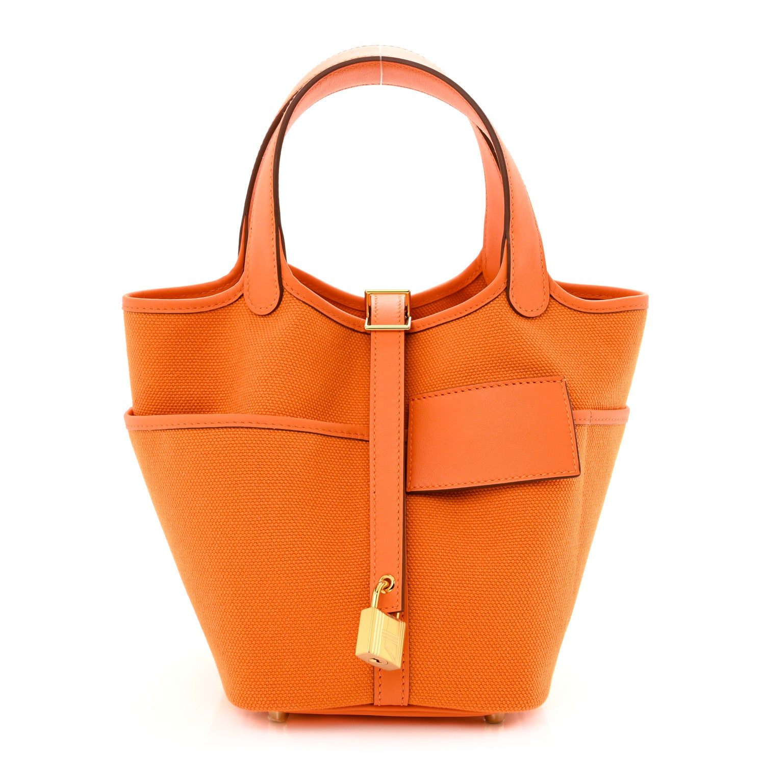 Hermes Toile Goeland Swift Cargo Picotin Lock 18 Orange 1 of 10