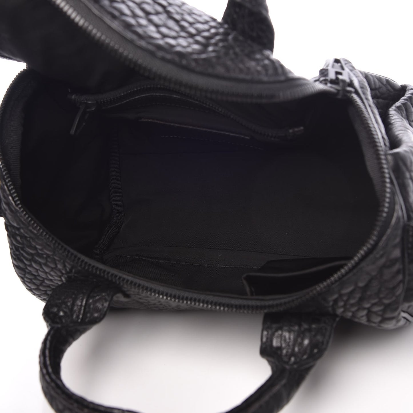 Pebbled Lambskin Rockie Black Matte Black Hardware