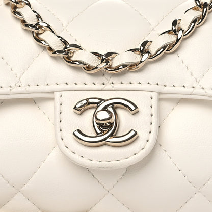 Chanel Lambskin Quilted Foldable Jewelry Box With Chain Black 9 of 12