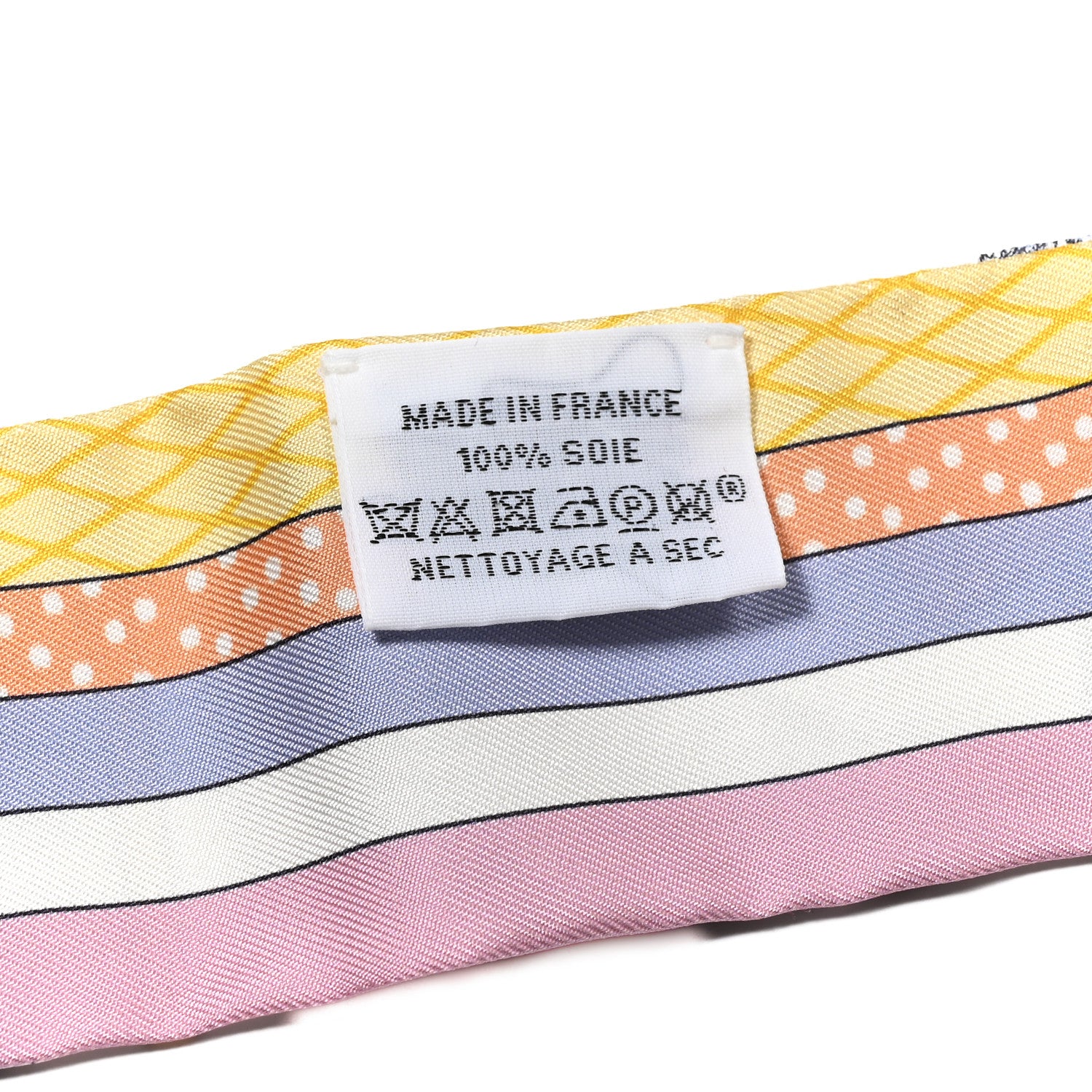 Hermes Silk Twilly Grand Theatre Nouveau White Vert Abricot 3 of 4