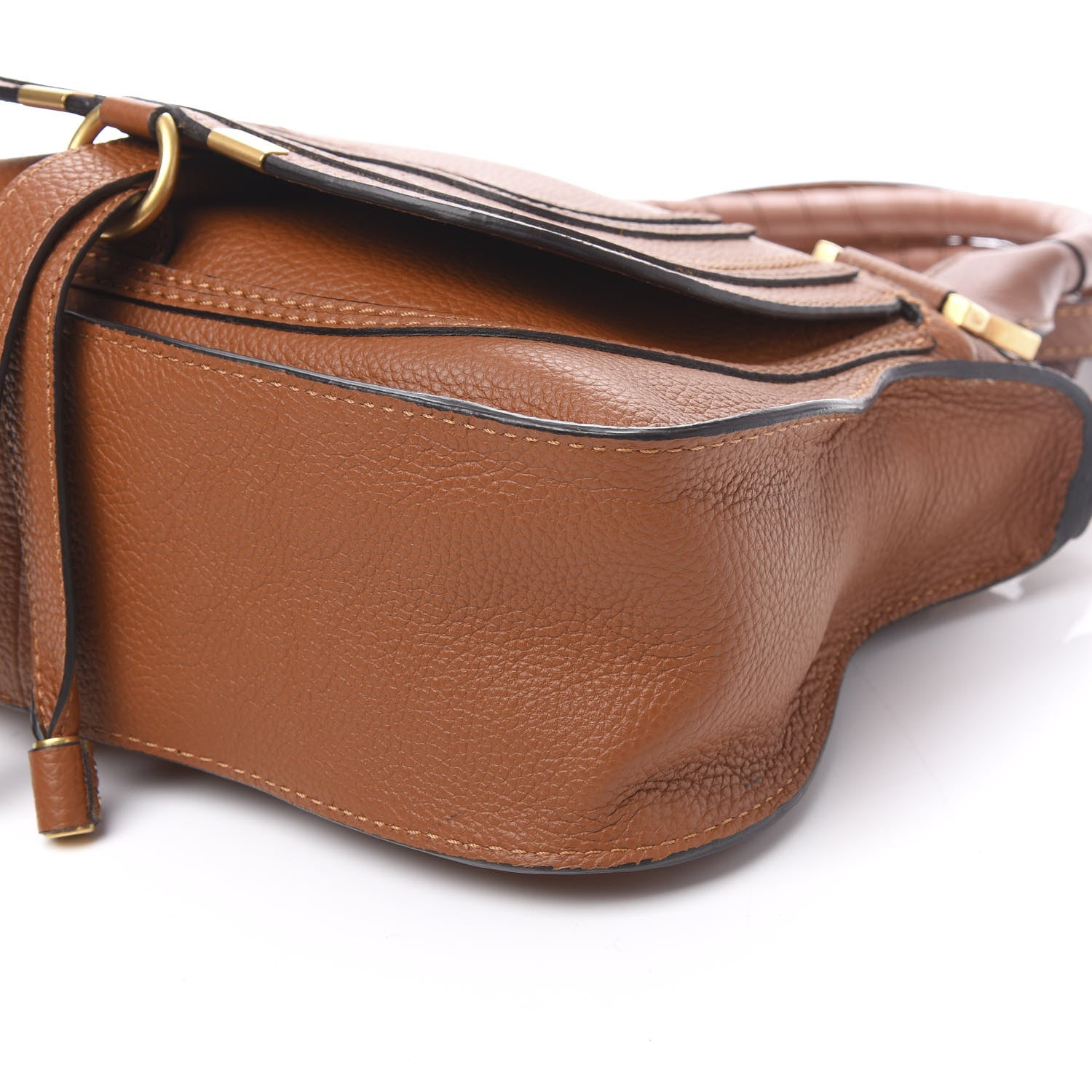 Chloe Calfskin Small Marcie Satchel Tan 8 of 8