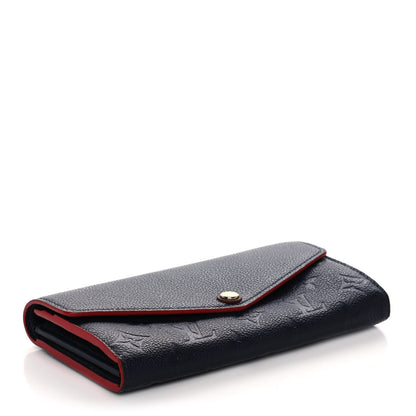 Louis Vuitton Empreinte Sarah Wallet NM Marine Rouge 4 of 13