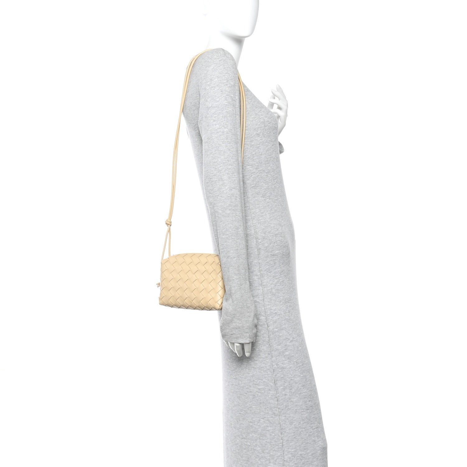 Bottega Veneta Nappa Intrecciato Mini Loop Camera Bag Porridge 2 of 11