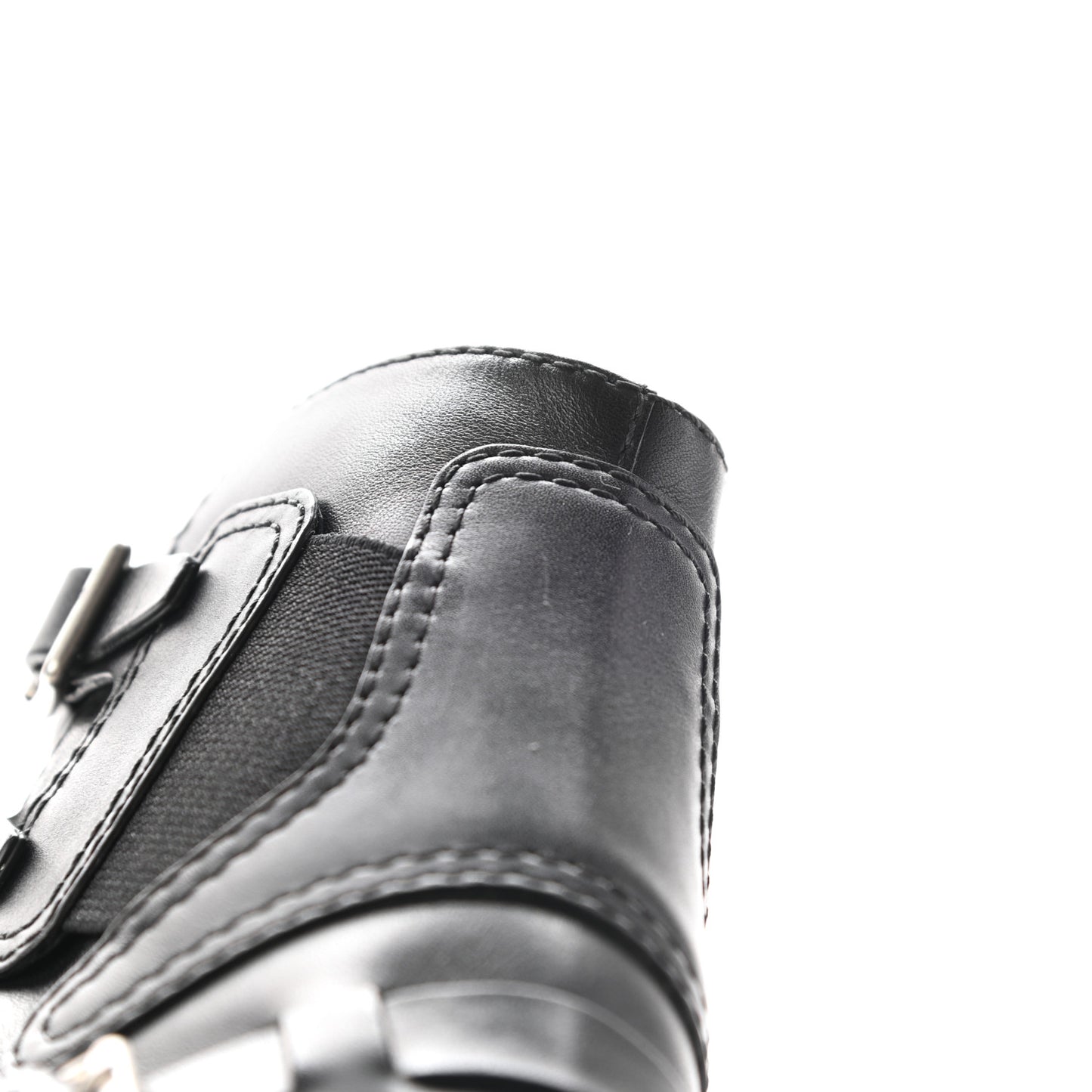 Calfskin Diorsaddle Boots 37 Black