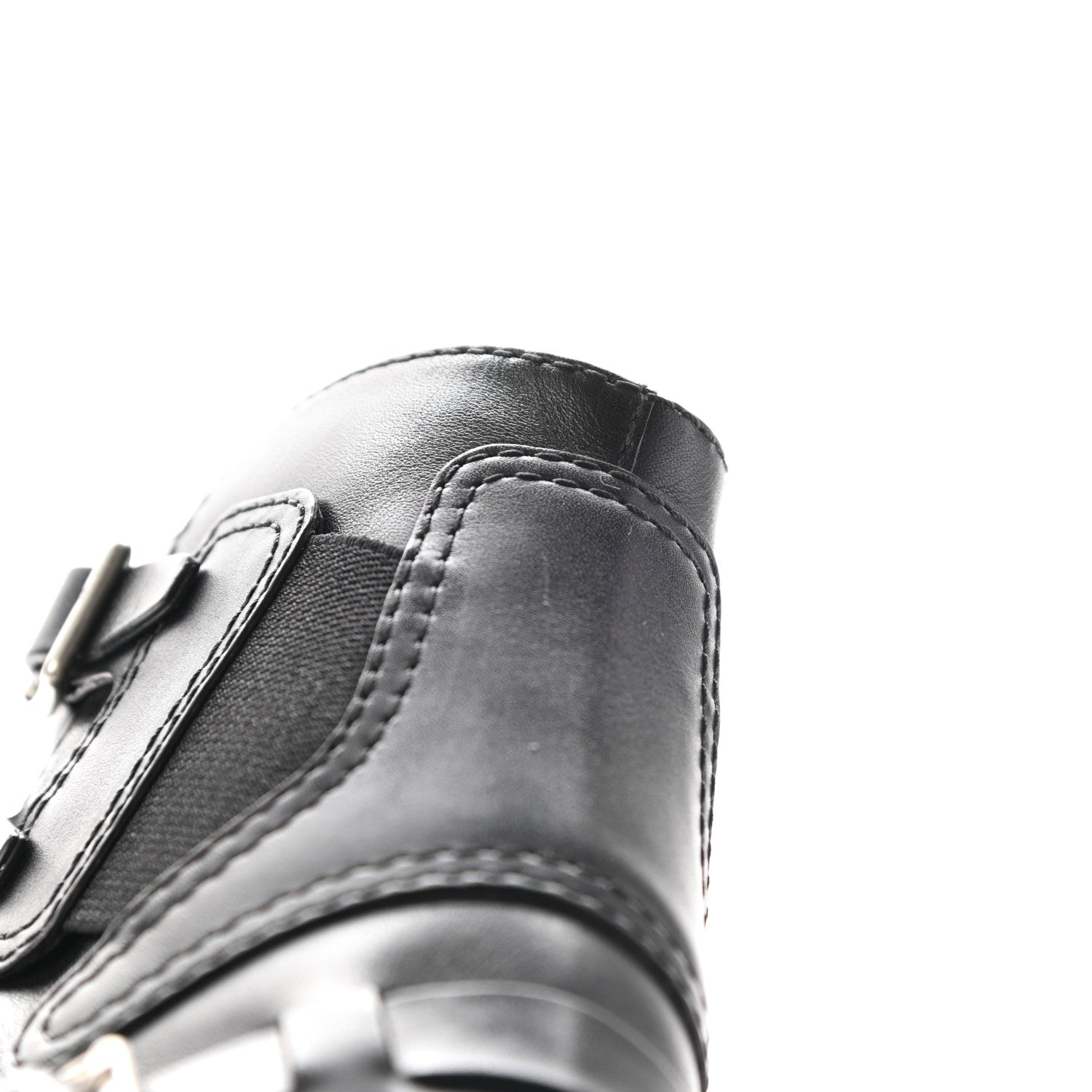 Christian Dior Calfskin Diorsaddle Boots 37 Black 15 of 16