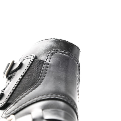 Christian Dior Calfskin Diorsaddle Boots 37 Black 15 of 16