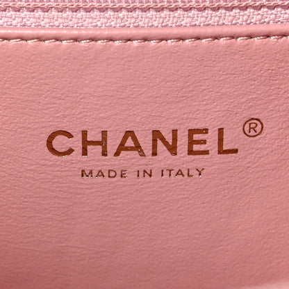 Chanel Tweed Quilted Medium CC Filigree Vanity Case Pink Multicolor 6 of 7