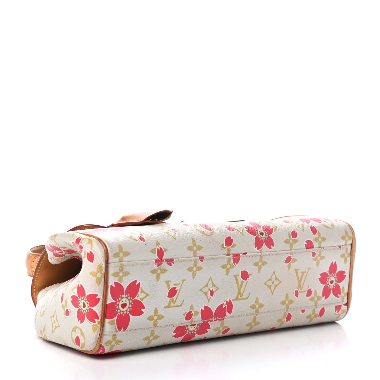Monogram Cherry Blossom Sac Retro Bag Red