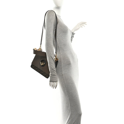 Fendi Vitello Century F is Fendi Bi-Color FF 1974 Embossed Kan I Shoulder Bag Maya Black 2 of 10