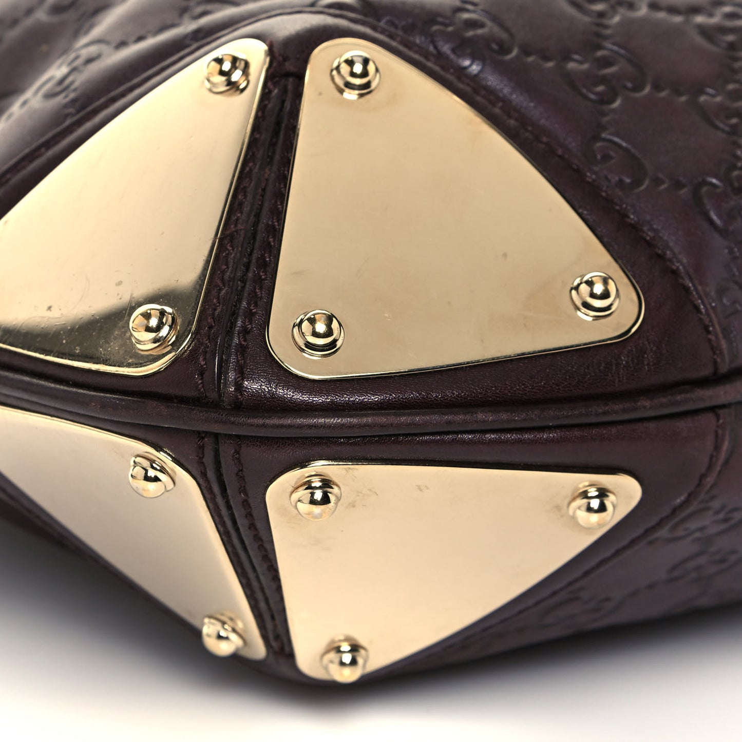 Guccissima Medium Indy Top Handle Hobo Dark Brown