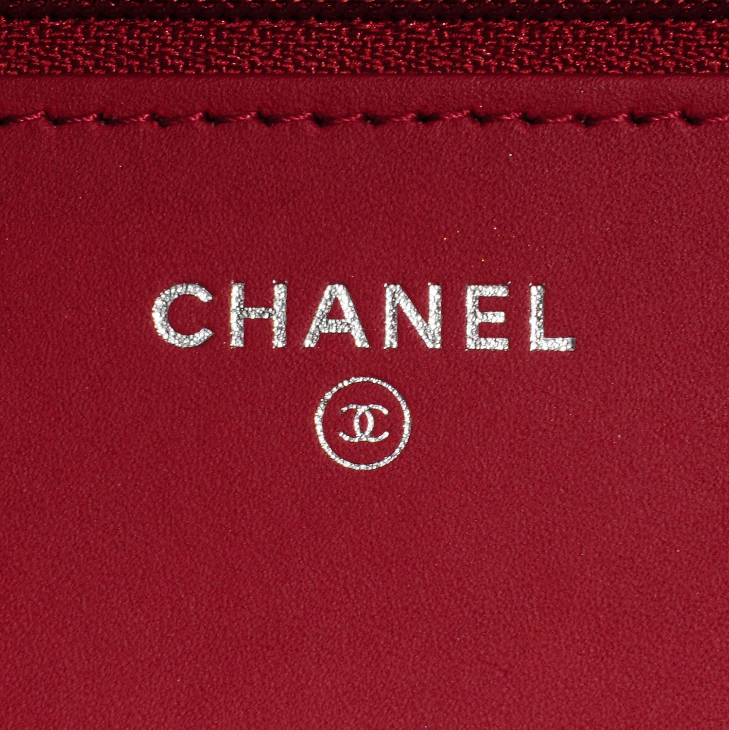 Chanel Caviar Quilted Boy Wallet On Chain WOC Red 7 of 9