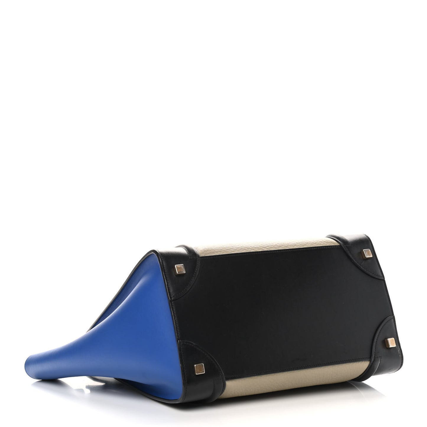 Elephant Calfskin Mini Tri-Color Luggage Beige
