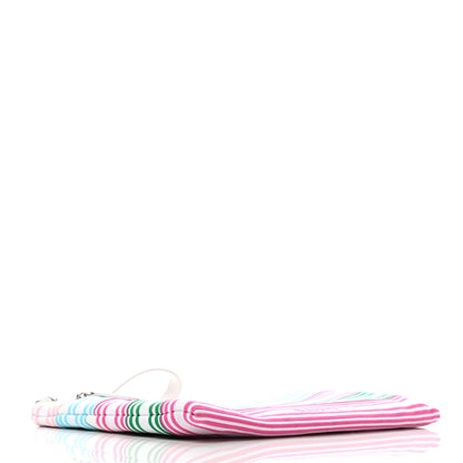 Chanel Fabric Striped Case Pouch Multicolor 4 of 7