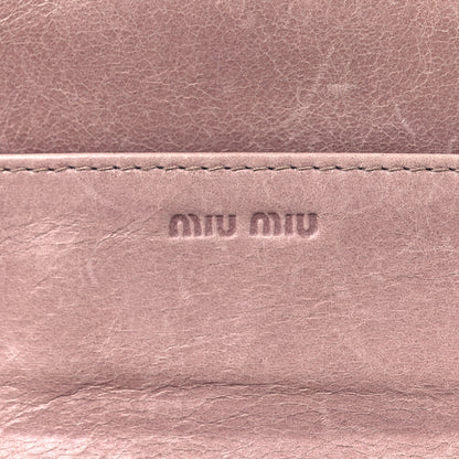 Miu Miu Nappa Lux Matelasse Flap Wallet Mughetto 6 of 10