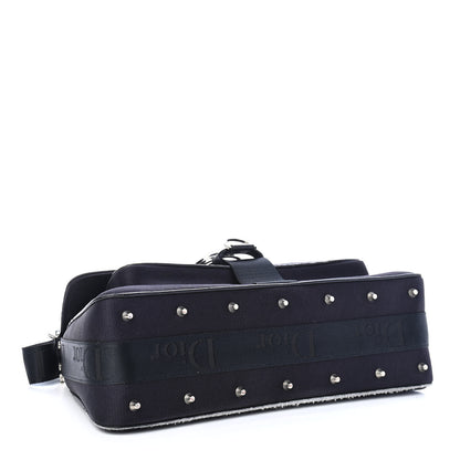 Christian Dior Silk Jersey Crystal Hardcore Clutch Black 4 of 12
