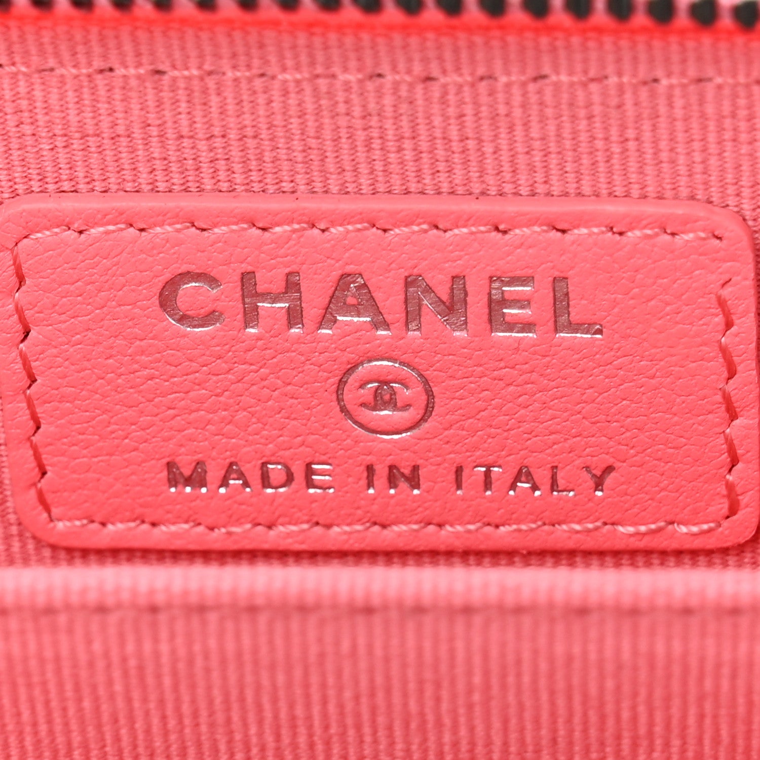 Chanel Lambskin Quilted Zip Around Coin Purse Pink 6 of 8