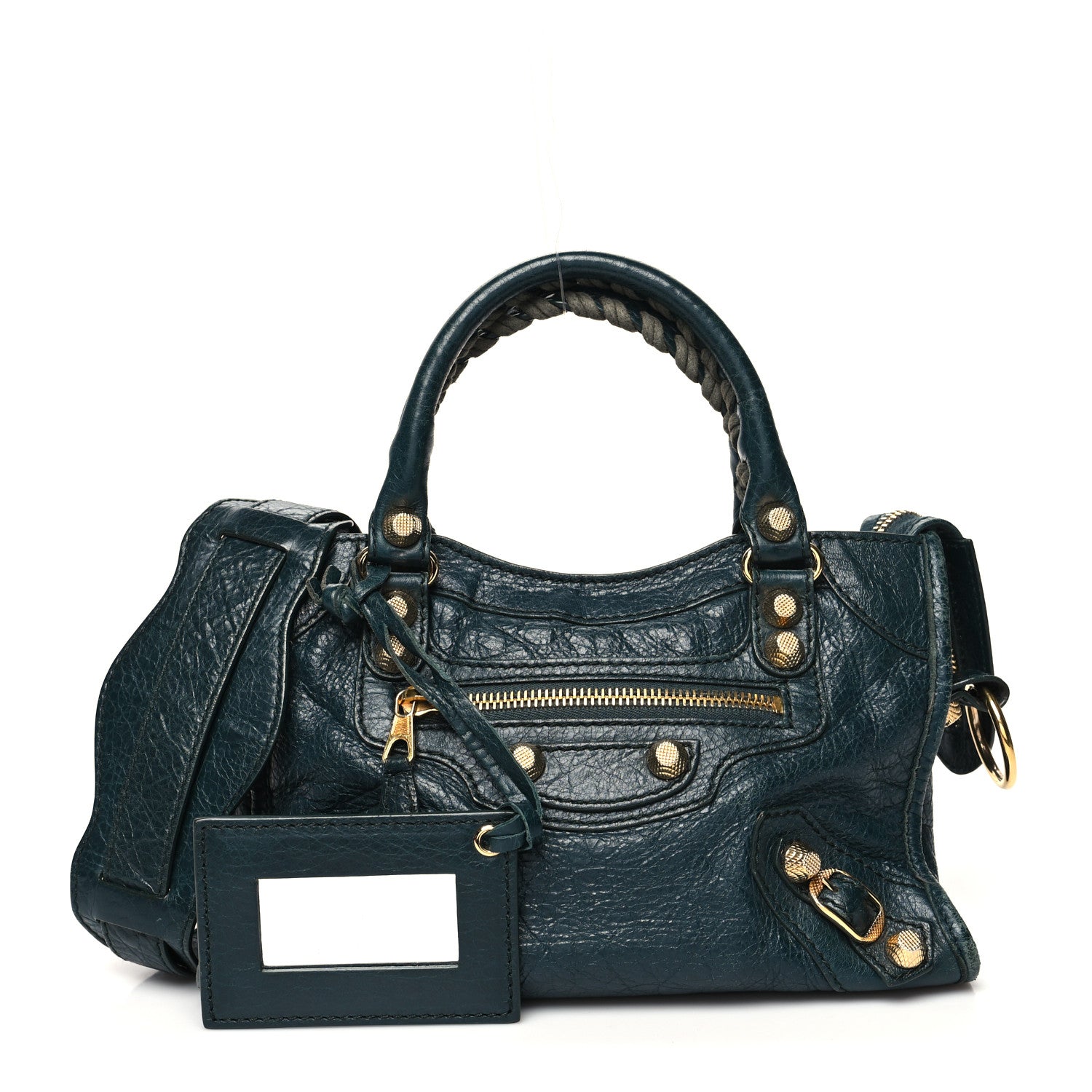 Balenciaga Agneau Giant 12 Gold Hardware Mini City Vert Pinede 1 of 16