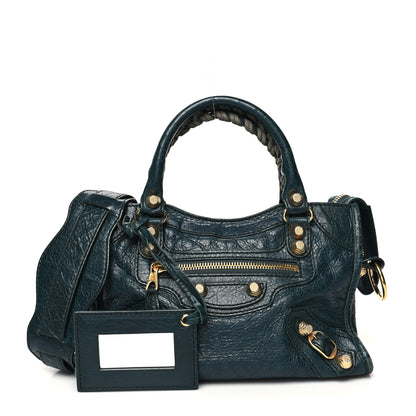 Balenciaga Agneau Giant 12 Gold Hardware Mini City Vert Pinede 1 of 16