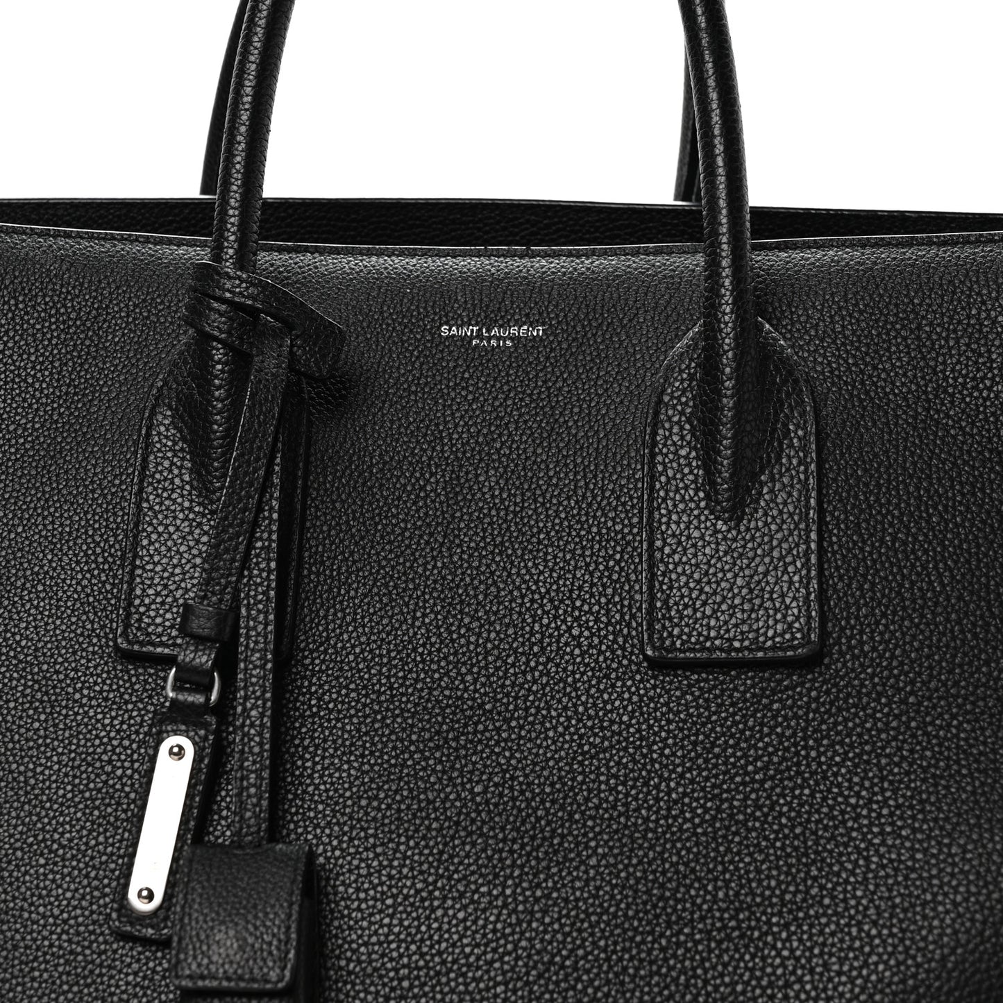 Grained Calfskin Large Souple Sac De Jour Black