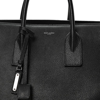 Saint Laurent Grained Calfskin Large Souple Sac De Jour Black 9 of 11