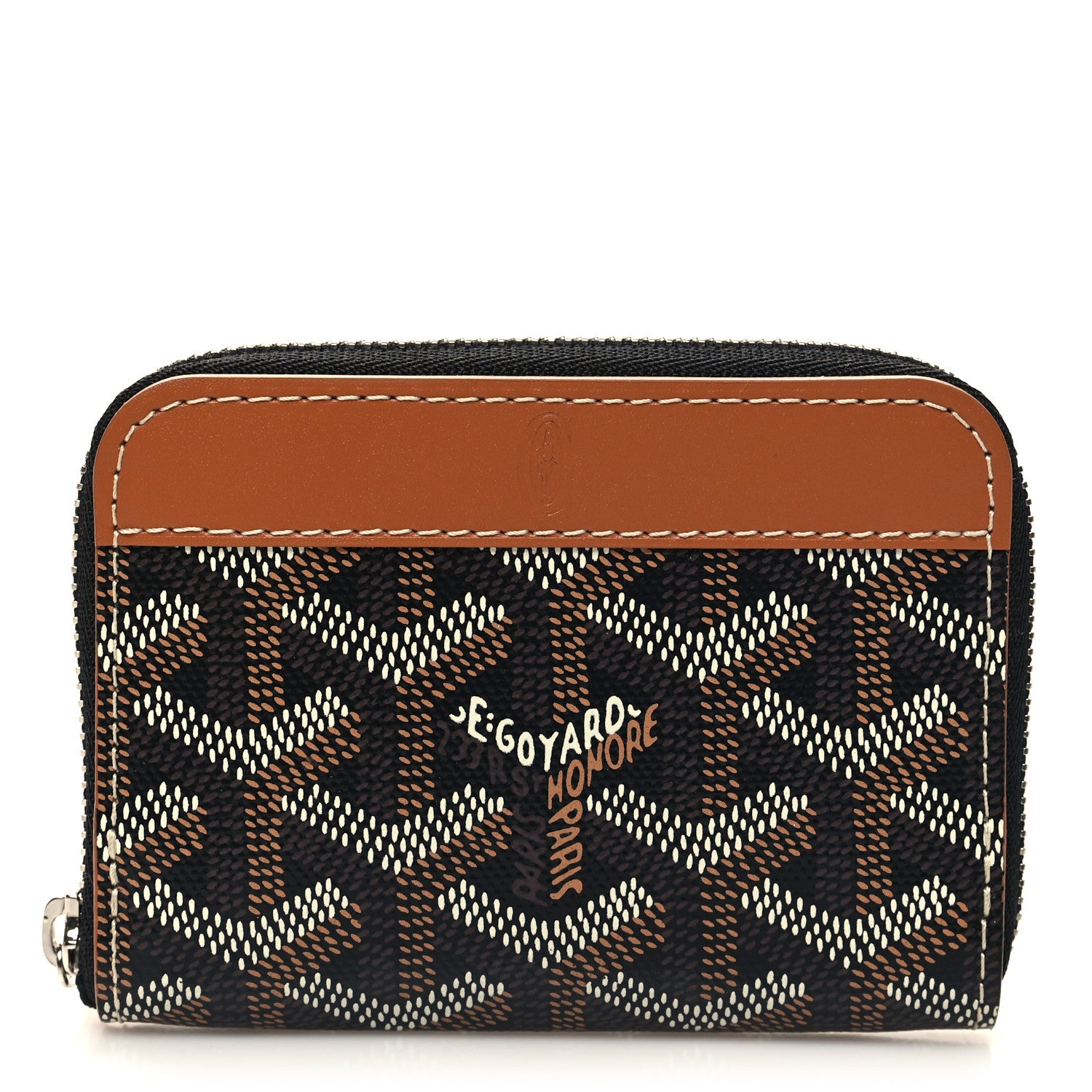 Goyard Goyardine Matignon PM Wallet Black Gold 1 of 8