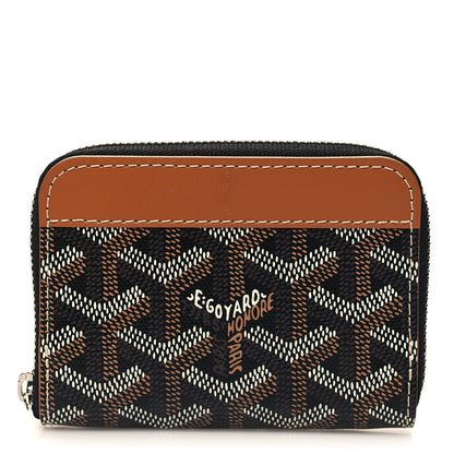 Goyard Goyardine Matignon PM Wallet Black Gold 1 of 8